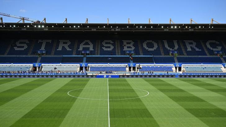 Strasbourg stadium view ahead of Ligue 1 game against Lyon